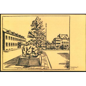 Nyk�bing F. - Torvet - A. Arnold-Larsens Bogh.  u/n - Ubrugt