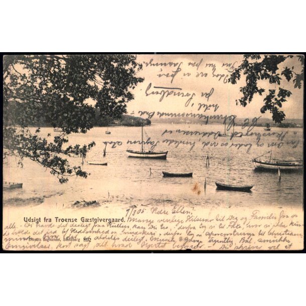 Udsigt fra Troense Gstgivergaard - P. Brandts Bogh. 892 - Brugt