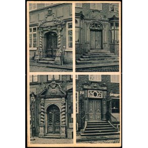 Tondern - Alte Haust�ren - J.A. B�dewadt 1909 - Ubrugt - Limrest !