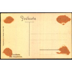 Tondern - Alte Haust�ren - J.A. B�dewadt 1909 - Ubrugt - Limrest !