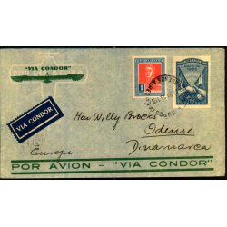 Luftpost Brev fra Argentina til Danmark - 31 - 7 - 35