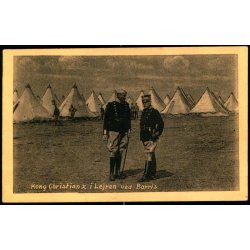 Kong Christianb X i Lejren ved Borris - P.Th. Graversen Eneret u/n - Ubrugt