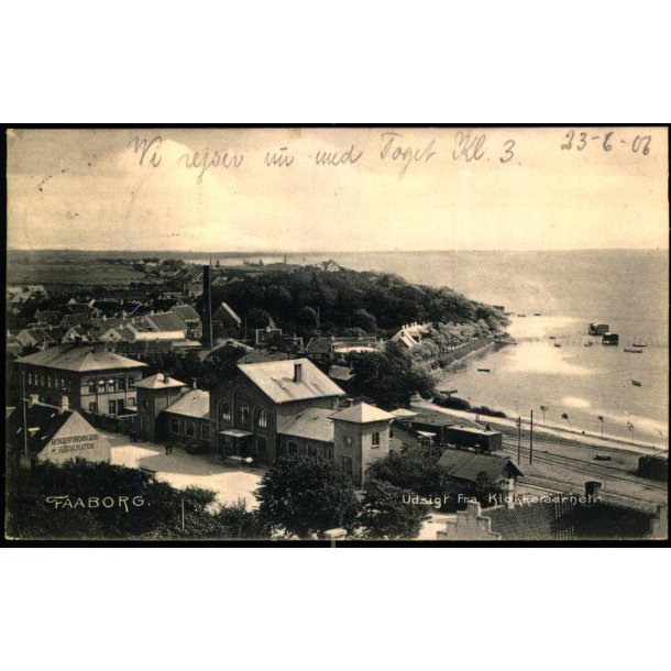 Faaborg - Udsigt fra Klokketaarnet - Eneret 2276 - Brugt