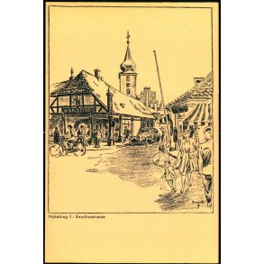 Nyk�bing F. - Raadhusstr�de - A. Arnold-Larsen u/n - Ubrugt