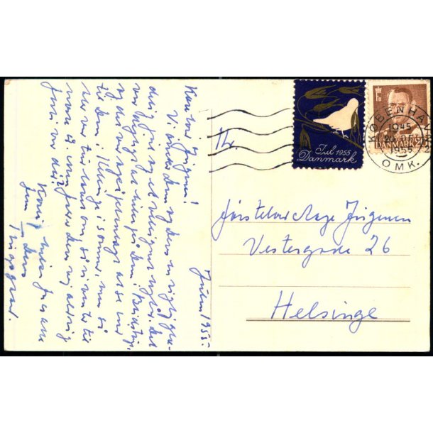 1955 p Postkort