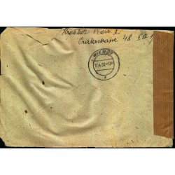 Luftpost - Censurbrev fra strig til Aunslev pr. Hjulby - 17 - 11 - 50