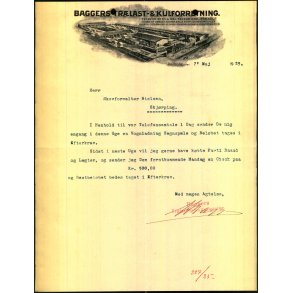 Baggers Tr�last & Kulforretning - Aalborg 1925