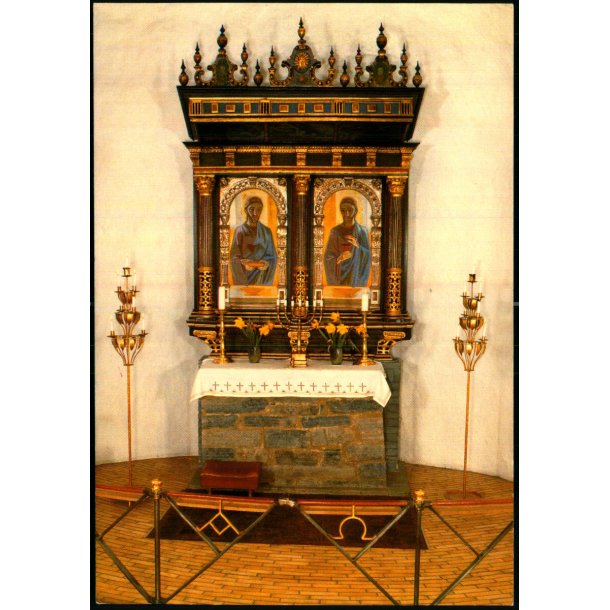 Bornholm - sterlars Rundkirke - Alteret - Gornitzka tryk. 126 - Ubrugt