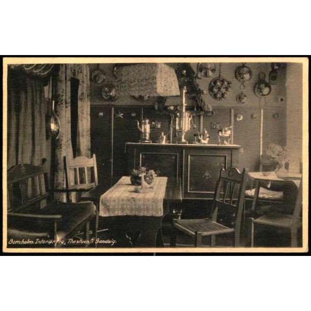 Bornholm - Interir fra "Thestuen" - Sandvig - Colbergs Boghandel 94 E