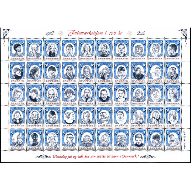 Danmark julemrkeark 2012 - POSTFRISK