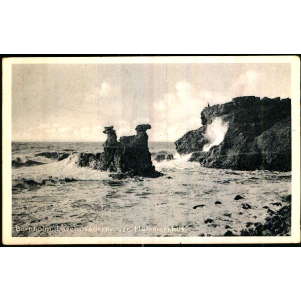 Bornholm - Lvehovederne ved Hammerershus - Colbergs Bogh. 515 - Ubrugt