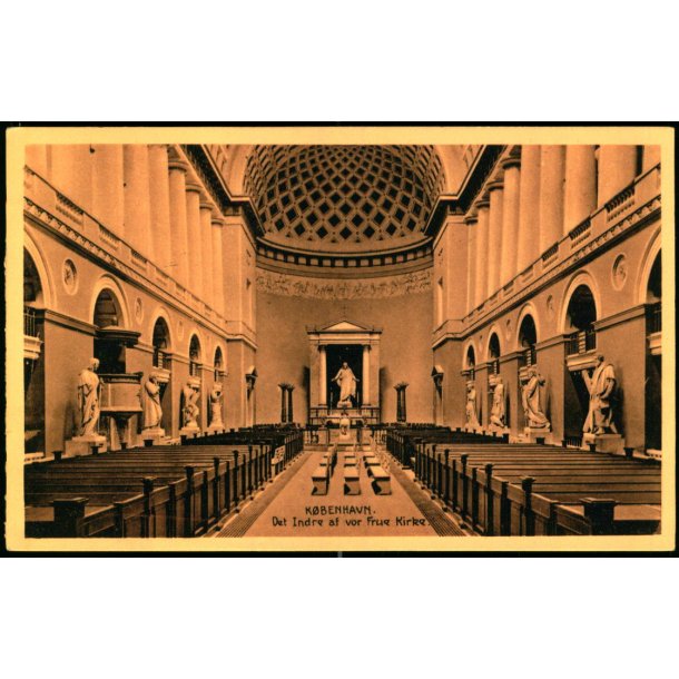 K�benhavn - Det indre af Vor Frue Kirke - Stender 3437