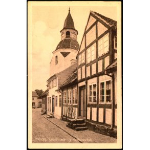 Faaborg - Taarnstr�de og Klokketaarnet - F.C. Alstr�ms Bogh. 16839 - Ubrugt