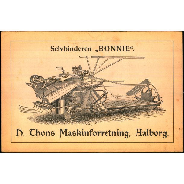 Selvbinderen "Bonnie" - H. Thons Maskinforretning - Aalborg 