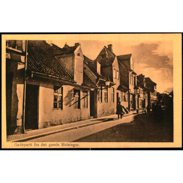 Gadeparti fra det gamle Helsing�r - E. Str�mberg 210986 - Ubrugt