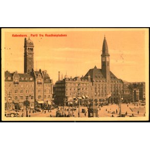 Kbenhavn -  Parti fra Raadhuspladsen - Stender 39921