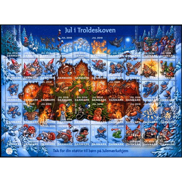 Danmark julemrkeark 2018 - POSTFRISK