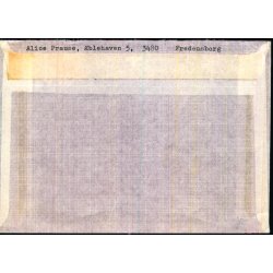 Luftpost Brev til Danmark  Videresendt o,70 kr. - 14 - 7 - 75