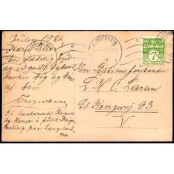 Hnen og Hanen i fuld Krigsmaling paa Langeland 1926  - Fotokort u/n