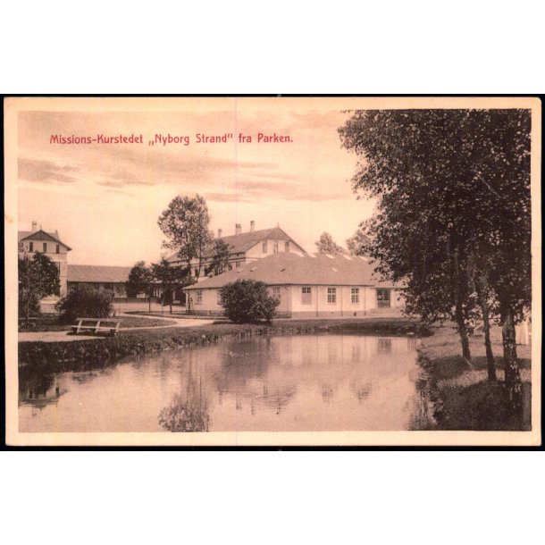 Missionskurstedet "Nyborg Strand"set fra Parken - V. Sch�nnemanns Forlag 34552 - Ubrugt