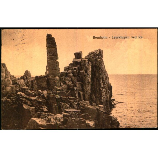 Bornholm - Lyseklippen ved R - Colbergs Bogh. 665 - Brugt