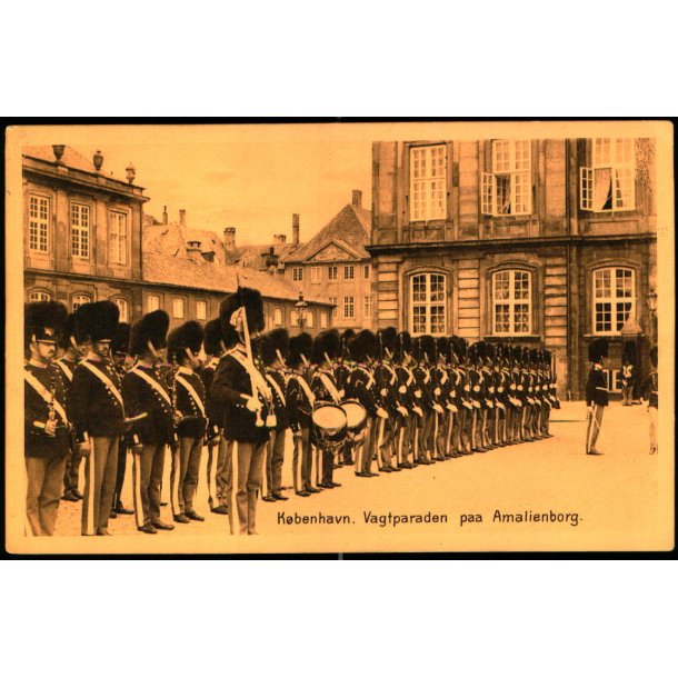 Kbenhavn - Vagtparaden paa Amalienborg - Stender 27210