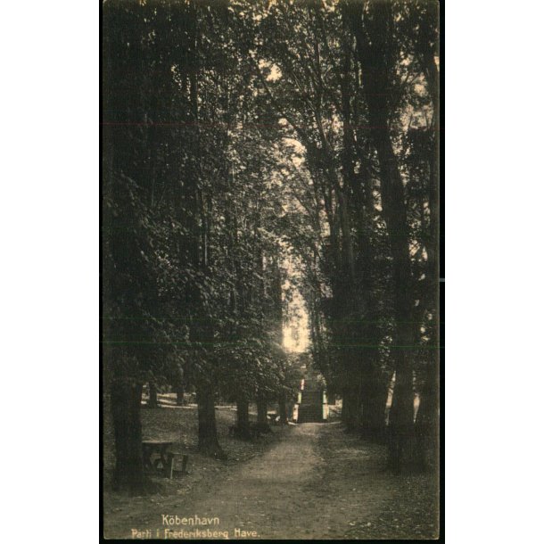 Kbenhavn - Parti i Frederiksberg Have - N.N. 4 - Ubrugt