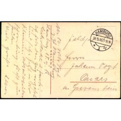 Feldpost - Hamburg 18 - 3 -16 - ? ?  - Billedside : Hamburg