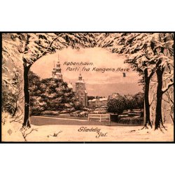  Kbenhavn - Parti fra Kongens Have - Gldelig Jul - Chr. Olsen 48