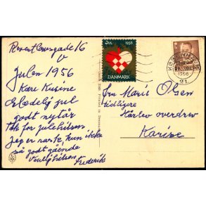 1956 p Postkort