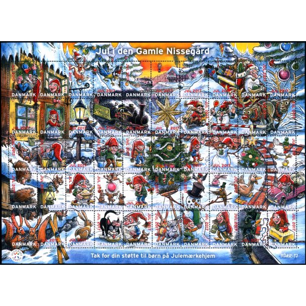Danmark julemrkeark 2017 - POSTFRISK
