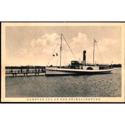 Dampfer EVA an der Priwallbr&uuml;cke - Travem&uuml;nde u/n - Ubrugt 