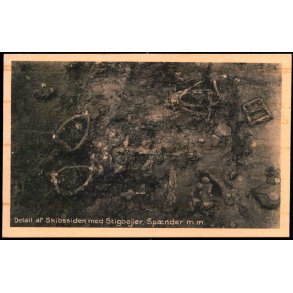 Detail af Skibssiden med Stigb�jler. Sp�nder m.m. - Eneret 75723 - Ubrugt