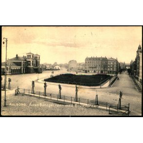 Aalborg - Foran Banegaarden med Boulevarden - C. st. 4500