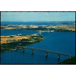 Luftfoto af den gamle og nye Lillebltsbro - Stender 149 506 024 - Ubrugt