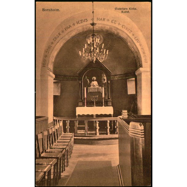 Bornholm - sterlars Kirke - Koret - Frits Srensen 756 - Ubrugt