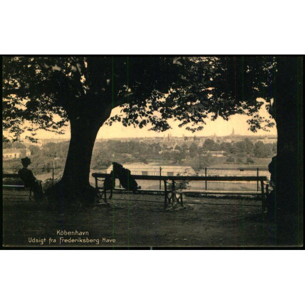 Kbenhavn - Udsigt fra Frederiksberg Have - u/n - Ubrugt