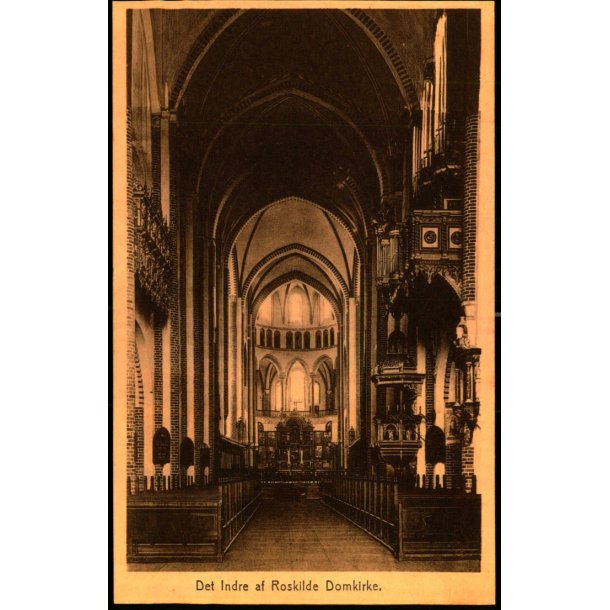Det Indre af Roskilde Domkirke - Bruuns 47516 - Ubrugt