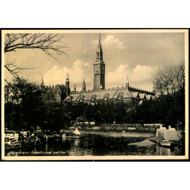 Kbenhavn - Raadhuset set fra Tivoli  - Illums u/n