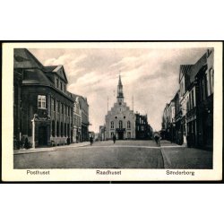 Posthuset - Raadhuset -  S�nderborg - Br�dr. Poulsen u/n - Ubrugt