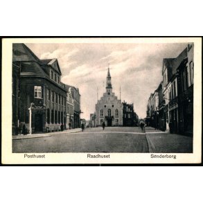 Posthuset - Raadhuset -  S�nderborg - Br�dr. Poulsen u/n - Ubrugt