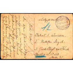 Feldpost - Klipleff 21 - 12 -14 - Berlin  - Billedside : Herzl1chen Glchwunsch