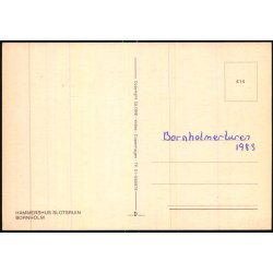 Bornholm - Hammershus Slotsruin - Globe 414 - Ubrugt