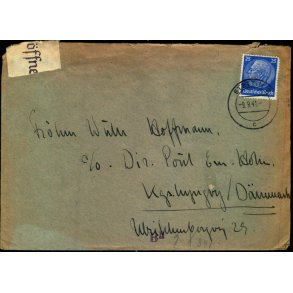 Censurbrev fra Tyskland  9 - 9 - 41 - Til Kgs. Lyngby