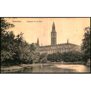 Kbenhavn - Raadhuset set fra Tivoli - u/n - Ubrugt