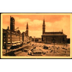 Kbenhavn -  Parti af Raadhuspladsen - (I baggrunden Carlsbergsjlen) - Stender 21213