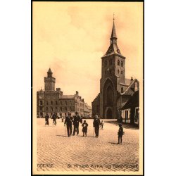 Odense - Sct. Knuds-Kirke og Raadhuset - Stender 7191 - Ubrugt