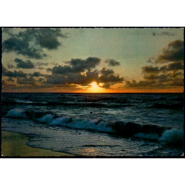 Solnedgang ved Vejers Strand - R.R. Varde 149 917 135-2 - Brugt
