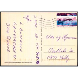 Bornholm - Solnedgang ved Hammershus Ruiner - Colbergs Bogh. 8219 - Brugt