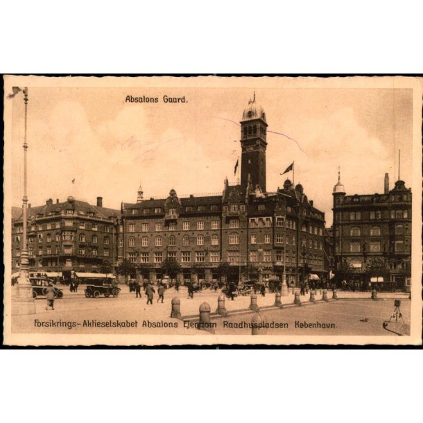  Forsikrings-Aktieselskabet Absalons Ejendom Raadhuspladsen Kbenhavn - Nordisk Bogtryk 10413